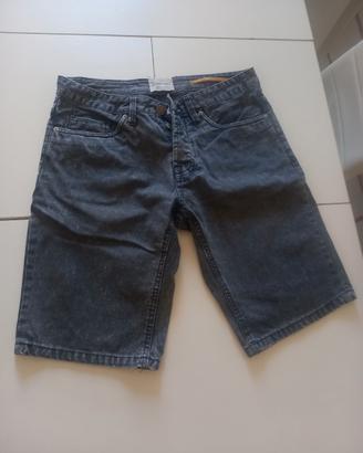 PANTALONCINI JEANS UOMO GRIGIO