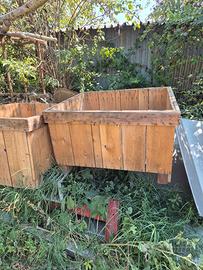 cassoni  bins  di legno