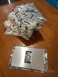 Placca presa elettrica alluminio Bticino NUOVA