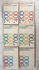 L. Russo - I classici Italiani - Sansoni, 6 volumi