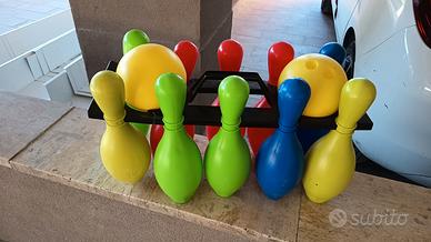gioco birilli da spiaggia, bowling 