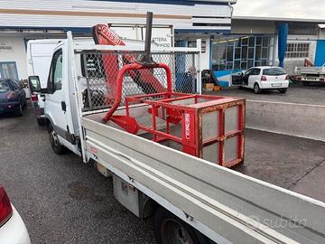 IVECO DAILY 35C11 GRU + CESTELLO E CASSONE FISSO