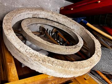 Anelli di cemento per pozzetti o aiuole