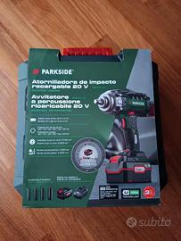 Avvitatore a percussioni Parkside 20V con batteria