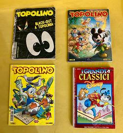 4 fumetti Disney (3 Topolino e 1 Grandi Classici)