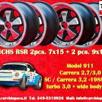 4 cerchi Porsche Fuchs 7x15 9x15 911 -1989 914-6 9