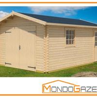 Casa legno Everest 300x540 garage portone casetta