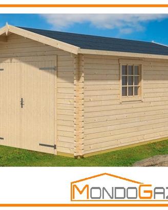 Casa legno Everest 300x540 garage portone casetta