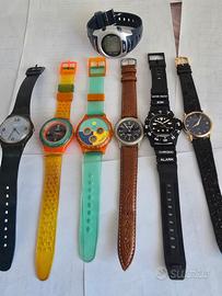 Lotto sette orologi pezzi di ricambio