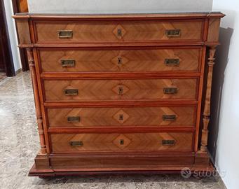 Comò mobile d’epoca 5 cassetti