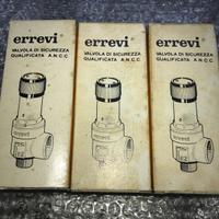 LOTTO 3 VALVOLE DI SICUREZZA ERREVI 1/2”
