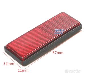 SET DI 2 CATADIOTTRI DI COLORE ROSSO