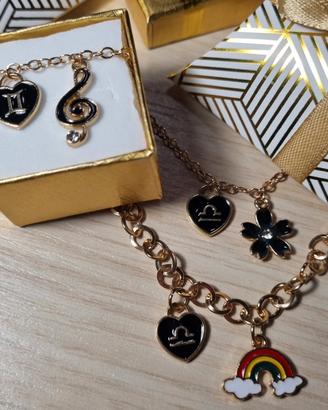 Bracciale artigianale con segno zodiacale 