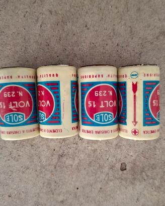 Lotto 4 pile vintage SOLE 1,5 Volt Anni ’50/’60