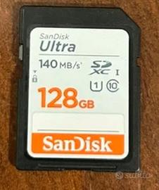 SD SanDisk Ultra 128GB - Nuova testata.