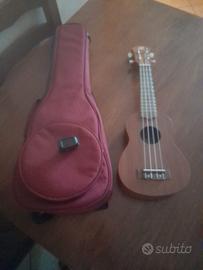 Ukulele con custodia ed accordatore