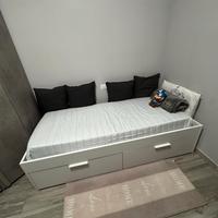 Letto IKEA BRIMNES 80x200 con 2 cassetti + doghe