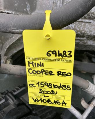 MOTORE COMPLETO MINI Cooper 1° Serie W10B16A W10B