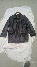 Giubbotto uomo nero in vera pelle