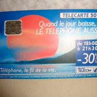 Carta Telefonica France Telecom Telecarte 50