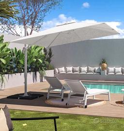 Ombrelloni 3x3 palo laterale bizzotto