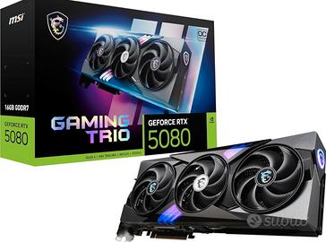 MSI RTX 5080 Gaming Trio OC 16GB GDDR7 NUOVA
