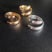 anello trittico in acciaio Calvin Klein