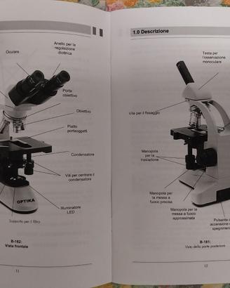 microscopio biologico binoculare