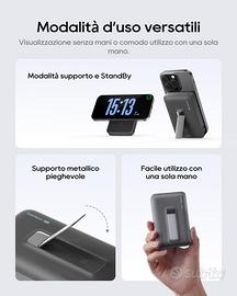 Power Bank Magnetico 10000mAh Ricarica rapida Wire