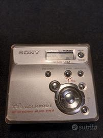 Sony minidisc play e rec  MZ-N505 + cavo ottico