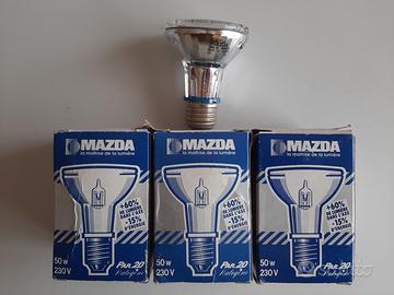 3 Lampadine faretti R63 PAR 20 Alogene