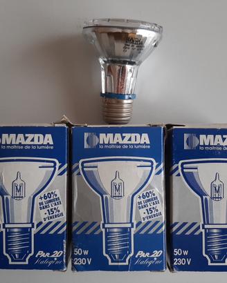 3 Lampadine faretti R63 PAR 20 Alogene