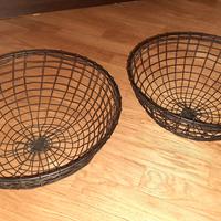 Ceste in metallo nero per frutta nr 2