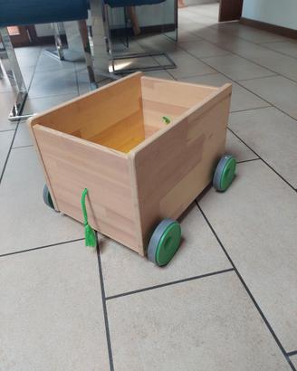 contenitore con ruote  FLISAT di Ikea
