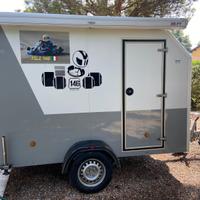 Carrello chiuso Bertuola per trasporto gokart-moto