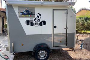 Carrello chiuso Bertuola per trasporto gokart-moto