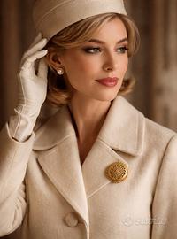 Spilla placcata oro firmata anni 60