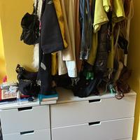 Cassettiere bianche ikea con appendiabiti