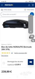 Box da tetto NORAUTO Bermude 200 375L