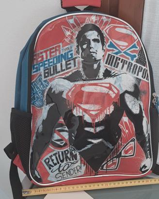 Zaino Spider-Man e Bat man reversibile NUOVO