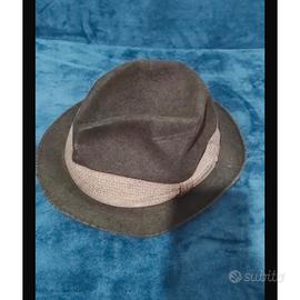 Cappello vintage fedora verde artigianale