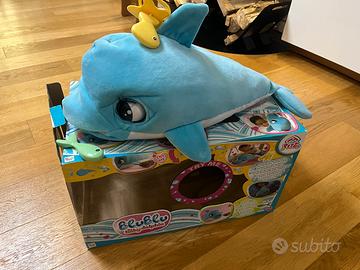 Delfino peluche interattivo