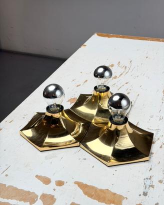 Applique Fosnova 508 oro Space Age - Set di 3
