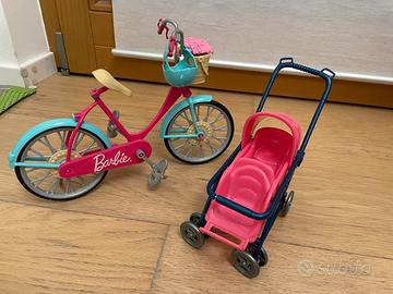 Bicicletta e passeggino Barbie