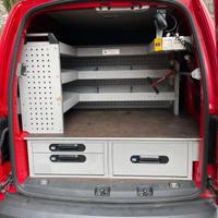 Allestimento caddy ,officina mobile,scaffalature