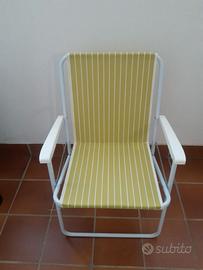 Sedia pieghevole da spiaggia, campeggio, giardino