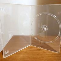 10 custodie DVD nuove slim trasparenti HAMA