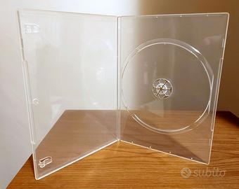 10 custodie DVD nuove slim trasparenti HAMA
