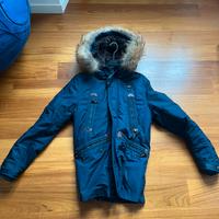 Cappotto blu Blauer sfoderab taglia M