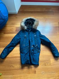 Cappotto blu Blauer sfoderab taglia M